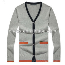 13STC5593 fashion mens knitted cardigan sweater pattern